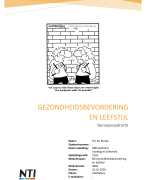 Gezondheidsbevordering en Leefstijl | Beroepsopdracht - NTI