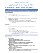 Ontwikkelingspsychologie fase 1 samenvatting