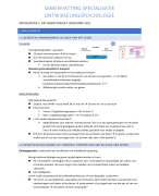 Ontwikkelingspsychologie samenvatting specialisatielessen