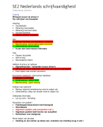 Samenvatting Schrijfvaardigheid SE Nederlands VWO 6