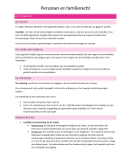 Samenvatting personen en familierecht 