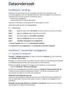 Samenvatting examen Dataonderzoek AO