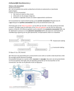 Samenvatting Lichamelijk Functioneren 3: thema 1 zenuwstelsel