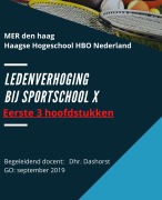 Geslaagd PVA MER haagse hogeschool ledenverhoging sportschool