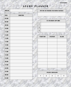 week-, dag,- en maandplanner in de kleur marble 
