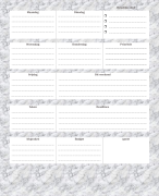 weekplanner kleur marble