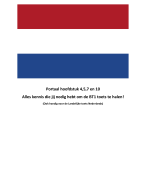 Portaal Hoofdstuk 4, 5, 7 en 10