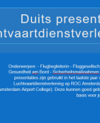Duits presentaties Luchtvaartdienstverlening