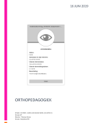 Verslag minor keuzeonderwijs orthopedagogiek pabo Inholland 3.4