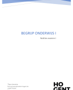 Begrijp onderwijs - samenvatting 