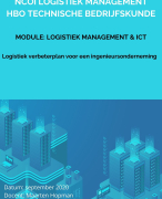 NCOI moduleopdracht logistiek management & ict geslaagd voorbeeld