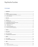 Samenvatting: psychologie, de psychische functies