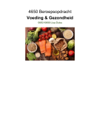 4650 Beroepsopdracht voeding en gezondheid
