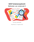 6239 Methoden van Onderzoek II