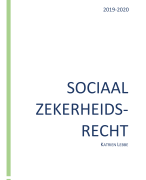Samenvatting sociaal zekerheidsrecht 
