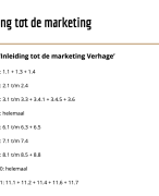 Inleiding tot de marketing Verhage