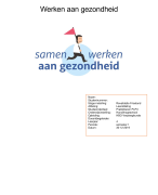 Werken aan gezondheid