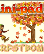 Antwoordblad minipad herfstbomen