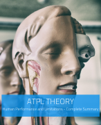 ATPL Theory - Human Performance and Limitations