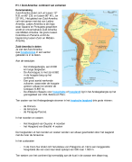 Zuid-Amerika; H1 en H2 en H3 samenvatting