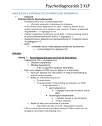 Samnvatting psychodiagnostiek 3 KLP