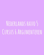 Nederlands Havo 5 - Cursus 6