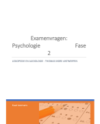 Examenvragen Psychologie en psychomotoriek (fase 2, examenperiode januari 2020), Marc Roelands