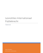 Internationaal publiekrecht  - Tom Ruys - 2020-2021