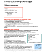Crossculturele psychologie les 11