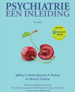 Klinische Psychologie / Psychiatrie een Inleiding 9e editie - uitgebreide samenvatting