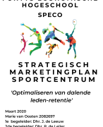 Voorbeeld scriptie SPECO Fontys - Een sportschool wil verder groeien, maar weet niet hoe.