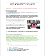 Uitgebreide samenvatting levenslooppsychologie
