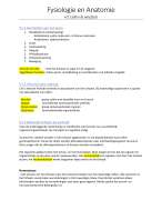 Fysiologie en Anatomie H1