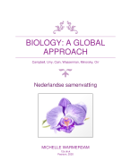 Biology, A Global Approach, Nederlandse samenvatting 12e druk, Campbell, e.a.