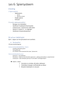 Anatomie - Spiersysteem
