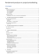 Rendementsanalyse en Projectontwikkeling 3