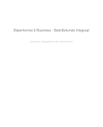 Samenvatting Bedrijfskunde Integraal, ISBN: 9789001575564 Business, Bijeenkomst 2 en 3
