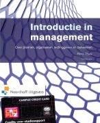Samenvatting Introductie in management