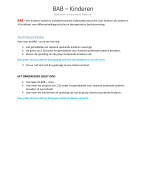 BAB Kinderen - Behavior Assessment Battery
