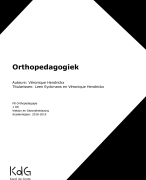 samenvatting van orthopedagogiek