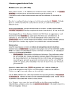 Duits Literatuurgeschiedenis Samenvatting VWO