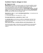Economie: sparen, beleggen en lenen.