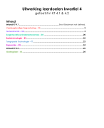 Uitwerking Leerdoelen Kennistoets 4 (4.1 én 4.2)