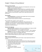 Summary Organizational Behavior (10-14, 16 & 17)