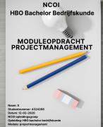 NCOI geslaagde (8) moduleopdracht projectmanagement 2021 - HBO Bachelor Bedrijfskunde