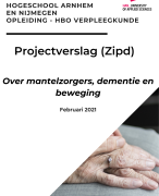 Geslaagde Scriptie HAN HBO Verpleegkunde - Belang bewegen ouderen met dementie en rol mantelzorgers