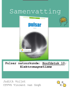 Samenvatting: Pulsar natuurkunde: Hoofdstuk 10; Elektromagnetisme (VWO 5)