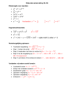 Getal & Ruimte Havo Wiskunde B samenvatting  H5 + H9