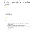 Knowledge management & BI part II - notes chapter 1, 2 and 3
