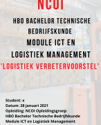 NCOI voorbeeld module Logistiek Management - Logistiek Verbetervoorstel -